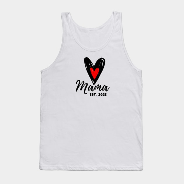 New Mom Est 2023 Tank Top by Unicorns and Farts